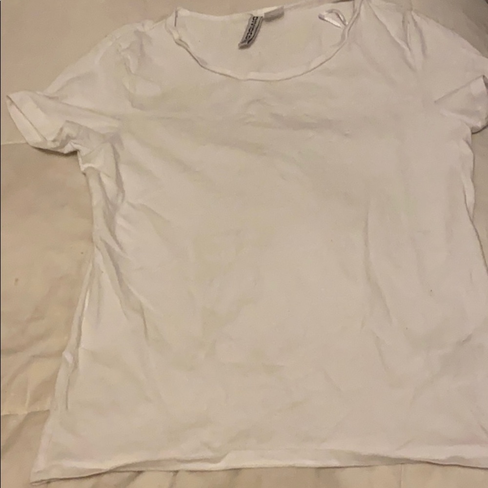 Plain white tee